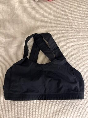 lululemon athletica Black Cross-Back Sports Bra
